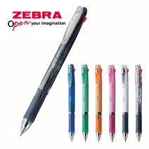 제브라 클립온 슬림 4색볼펜 B4A5, 투명 B4A5-C