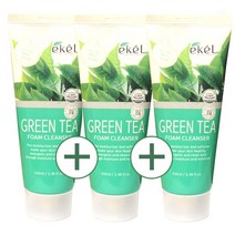 이켈 그린티 폼클렌저100gx3개 식물 추출물함유!!, 히알루론산폼3개, 300g