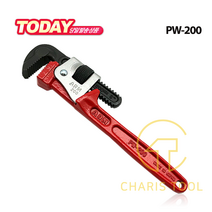ARM 암 스틸 8인치 파이프렌치 PW-200 강력형 전문가용 일본제 배관 설비 나사이음 PIPE WRENCH 카리스툴