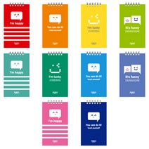 펜피아 1500 미니 상철수첩 일반수첩 휴대용수첩, 랜덤발송, 1개
