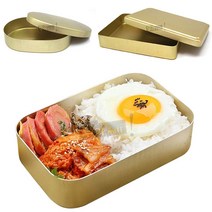 추억의 양은도시락 우야몰 국산 밴또 도시락 나들이 옛날 양철도시락, 1개, 01.타원