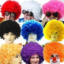 점보가발 뽀글이 파마머리 폭탄머리 아프로가발 퍼머, 점보가발-화이트