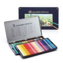 아주문구케이피아이 나무색연필 틴케이스, 72색