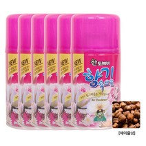 산도깨비 향기속으로 리필용 방향제 헤이즐넛향, 290ml, 6개
