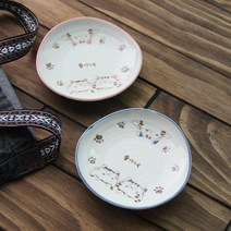 이로도리 네코네코 삼각접시 14cm (핑크 블루), 네코네코 삼각접시 14cm B+급 [핑크]