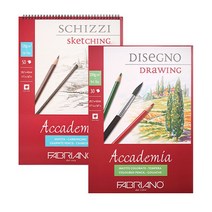 파브리아노 아카데미아 드로잉스케치북(A5), 상단 제본형 A5/200g/30매(AC04)-드로잉용