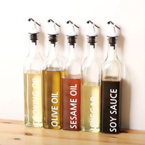 로맨틱노벰버 레터링 모던 오일병, 500ml, 흰색(식초)