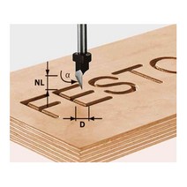 페스툴 FESTOOL 조각 커터 HW S8 D11/60°/491003, 단품