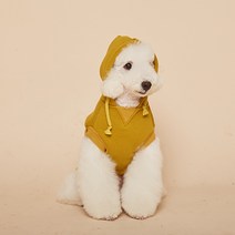 [단독9900원균일가]퍼피갤러리 강아지 가을옷 강아지 겨울옷 뚜레주르 후드 티셔츠 후드티, 머스터드