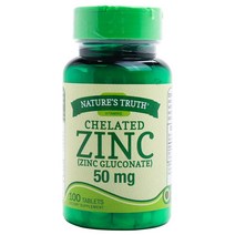 네이쳐스트루쓰 킬레이트 아연 글루콘산염 50mg 타블렛, 100개입, 1개
