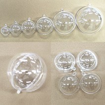 [크리앤조이] 아크릴케이스 원구 - 크기선택, 투명 70mm