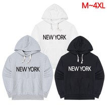 유투 M~4XL 남여공용 NEW YORK 후드티 긴팔 티셔츠