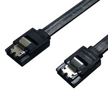 대원티엠티 SATA3 Lock 케이블/플랫/락기능/6기가비트/437524/ Flat [ㅡ자형/0.5M], 1개