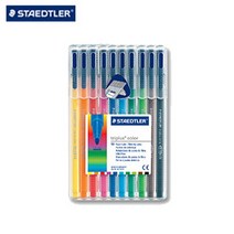 아주문구 스테들러 트리플러스사인펜 10본세트(323 SB10, 10색, 1세트