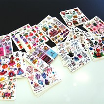 펀엔조이 [인스] 무배 인쇄소스티커 다이어리 다꾸스티커 팬시스티커 랩핑지, 투명스티커 - 7탄(60장), 1세트