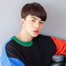 가발닷컴 남자가발 정수리탈모 인모 부분가발 투블럭위그 12종, 2. 댄디컷 M사이즈 자연검정, 1개