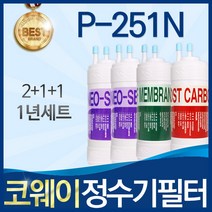 코웨이 언더싱크 P-251N 고품질 정수기 필터 호환 1년관리세트