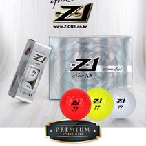 제트원골프 Z1 A3골프공, 옐로우[1더즌12알]