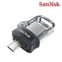 샌디스크 울트라 듀얼 OTG M3.0 플래쉬 드라이브 USB메모리, 64GB