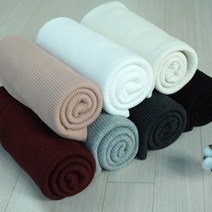 [원단쟁이] 여리여리한 골지니트 삼각골지 - 7종 E9, 그레이