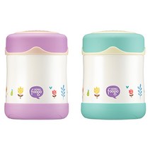 THERMOS 일본 써모스 유아용 진공단열 푸드자 보온죽통 290ml, 파스텔핑크