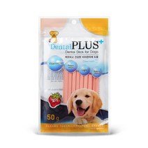 덴탈플러스 애견 치석제거 껌 50g, 딸기껌50g, 1개