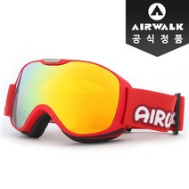 에어워크 정품 스키 보드 성인 고글 AW-900 BK, AW-900 RD