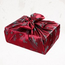 글라라세상 선물포장용 양단보자기 중(88x88cm), 홍색, 1장