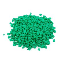 비오스 테라리움재료 마리모자갈 무지개 칼라색돌 100g, 초록, 1개