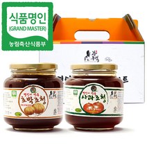 명인 호박조청 사과조청 1.1kgx2개입/전통식품명인 강봉석 조청 선물세트, 1개
