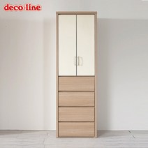 데코라인 두툼 문서랍장, 월넛아이보리