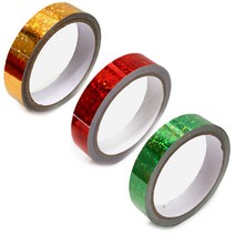 [지은아트] 홀로그램테이프 폭2cm*10M - 색상선택 / 반짝이테이프 은색테이프, 초록