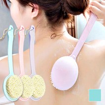 아루아 바디브러쉬 프리미엄 등드름 목욕솔 등밀이 샤워브러쉬 샤워타올, 블루, 1개