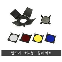 미니 반도어-허니컴 세트(N200 M-160 전용) .보웬스타입 / 미니 스트로보조명 알카스트로보 조명 색필터 조명장비 스튜디오