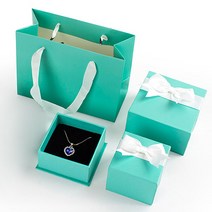 일호장신구 민트 앤 리본 선물상자&종이가방(종이가방별도), 종이가방, 민트앤리본