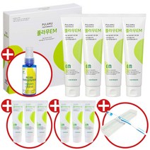[이엠몰] 풀라무 EM 치약 4개입 세트 +치솔세트 미니치약6 탈취제, 4개, 150ml
