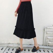 홈블리아 러블리 벨벳 롱 스커트