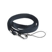 미스터마켓 핸드폰 목걸이 스트랩 줄 기본형 도난방지 분실방지 고리형, 블랙-원형, 1개