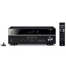 야마하 RX-V385 5.1채널 홈시어터 AV 리시버 앰프(블루투스 오디오 인티앰프), 블랙