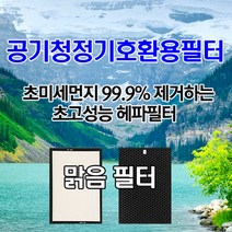 암웨이 공기청정기필터 호환용 E-2526K 헤파필터1+탈취필터1