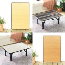 갤러리데코 다용도 좌식 사각&원형 LPM테이블 접이식 밥상 찻상, 진오크(사각640)