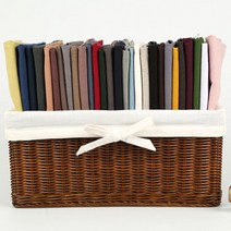 원단킹 대폭 11수 워싱린넨 무지 린넨천 28color(4502269), 10.화이트