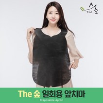 더숲 국내산 일회용 블랙 앞치마, 블랙기본형C형100매, 1개