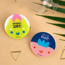디자인아지트 주문제작 캐릭터명찰 원형 요모조모, 조모1, 1개