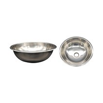 두진바스 250mm 간이 스테인리스 스텐 세면기 볼 세면대볼 스텐볼, 1