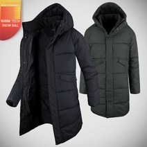 스타일준 남여공용 히트 롱 패딩 점퍼 벤치 파카