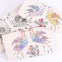 바오바론 에코백 만들기 패브릭 캐릭터 천 가방 캔버스 꾸미기 투명스티커 증정