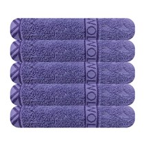 송월타월 송월베이직 에스닉 개업 홍보 기업 회사 행사 기념수건, 5장, 보라