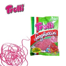 트롤리 스파게티니 사우어 딸기맛젤리100g, 100g, 1개