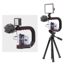 Ulanzi 넘버원 디렉터 패키지 3차최저가 구성 U-Grip PRO 신형, 옵션7 : U형그립+스마트폰 홀더+마이크+룩스패드22(배터리팩 포함)+삼각대